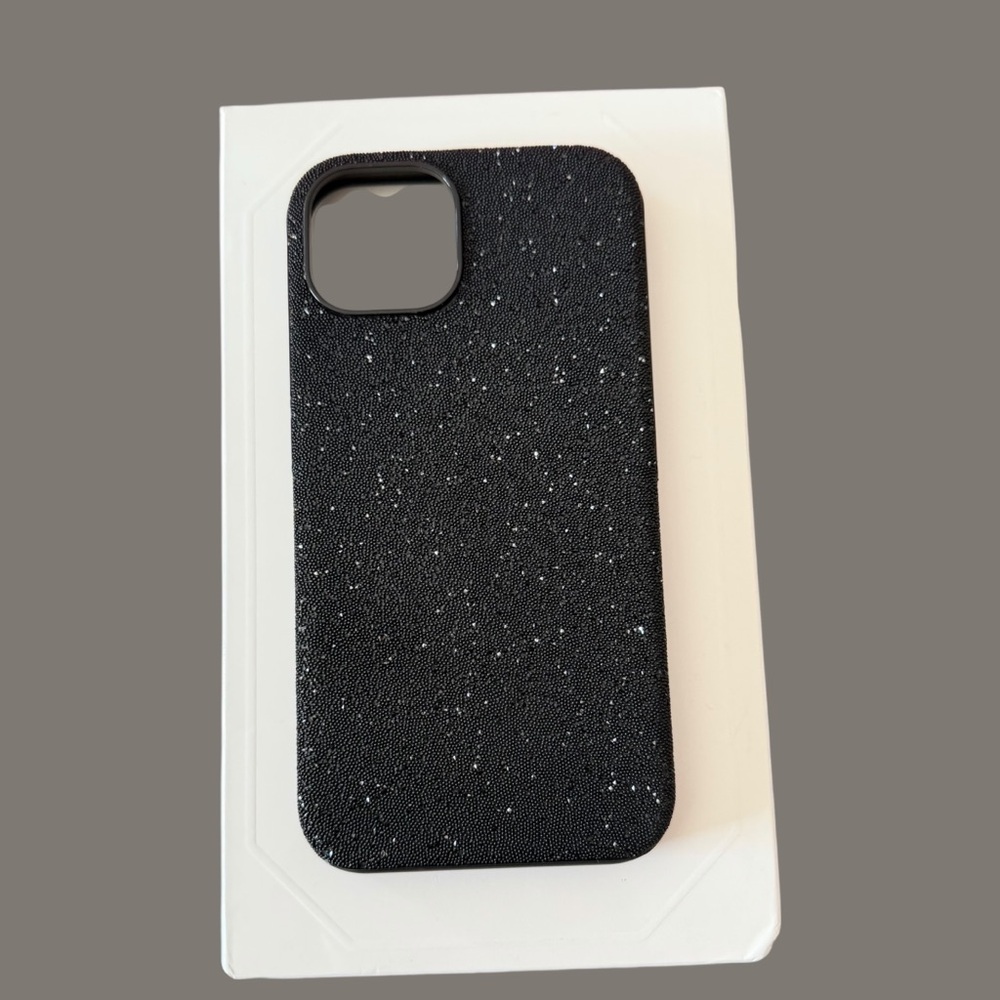 THE PRETTIEST Swarovski iPhone 14 Case Black Crystal